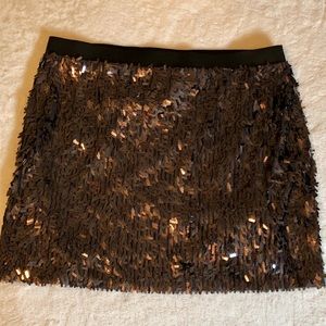 Express Sequin Mini Skirt